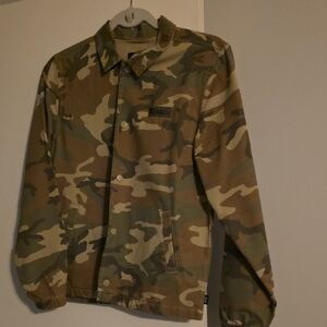Vans Men's Green Camouflage Field Jacket